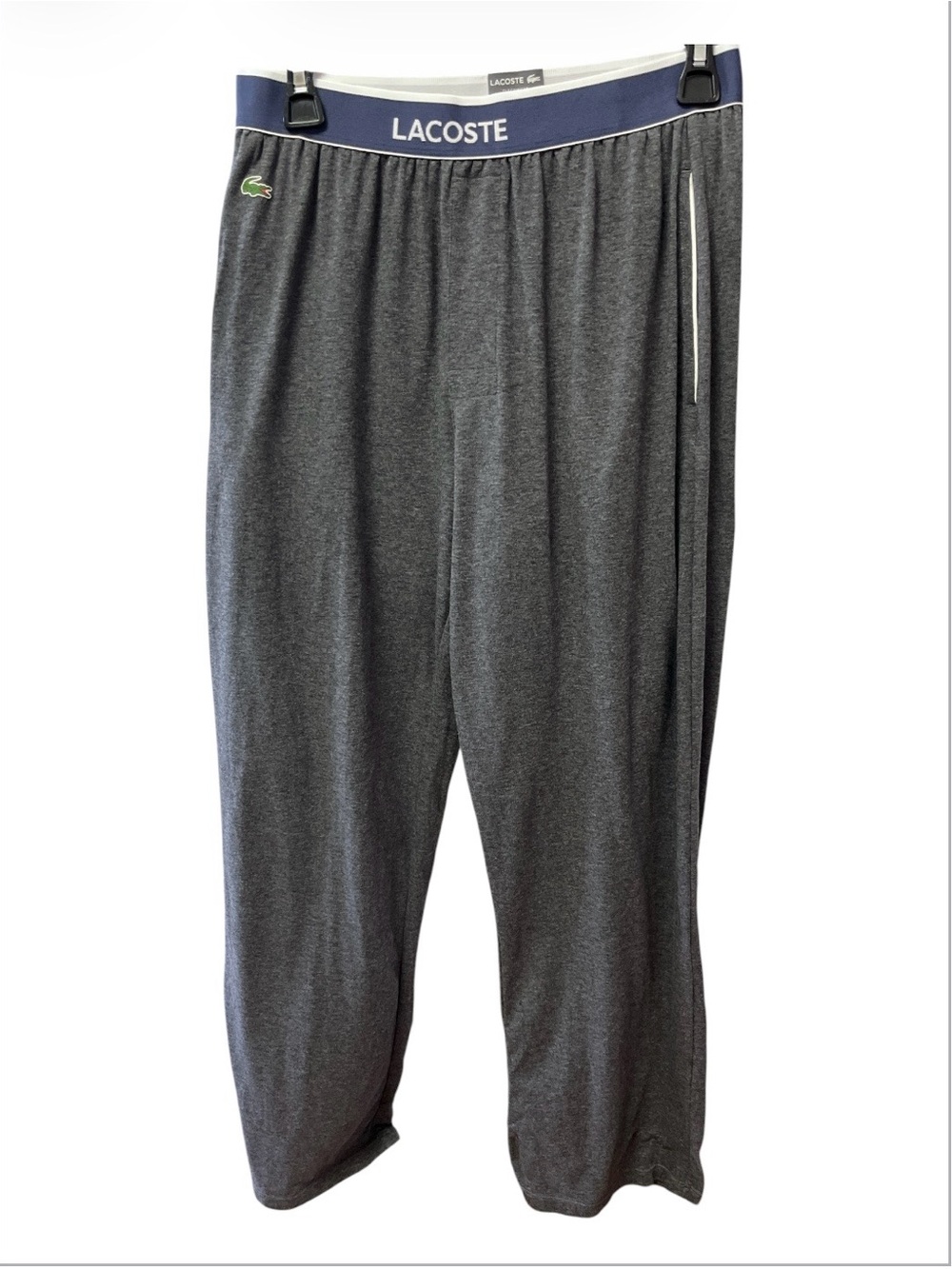 Lacoste Men’s Heather Grey Loungewear Pajama Pants - Size M